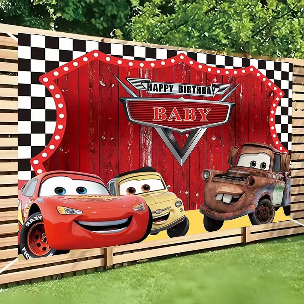Lighting Mcqueen Decor - Dekorasi Pesta Mobil Film, Latar Belakang