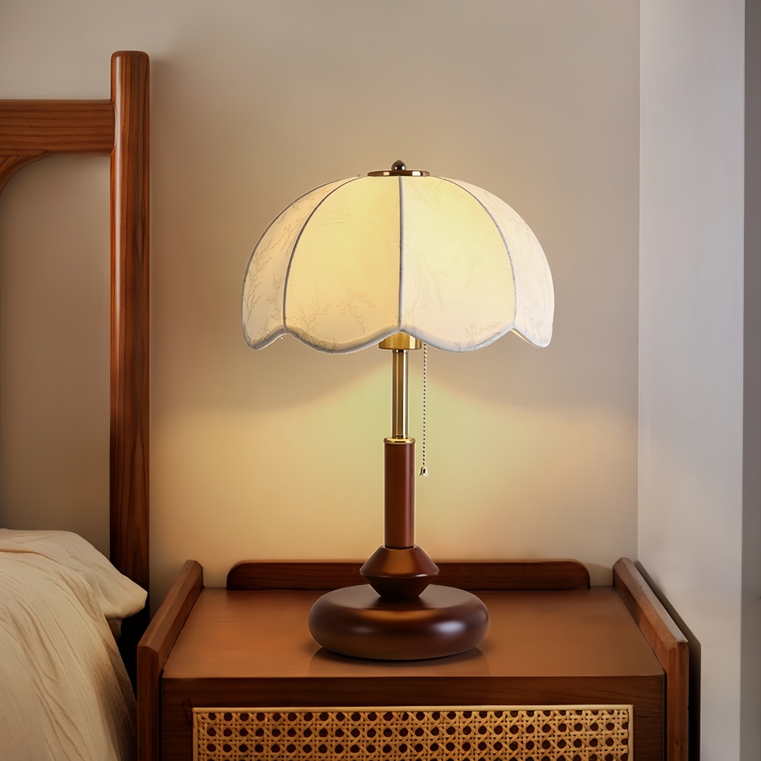Up Lighting Decor - Lampu Meja Vintage Berbentuk Kubah dengan