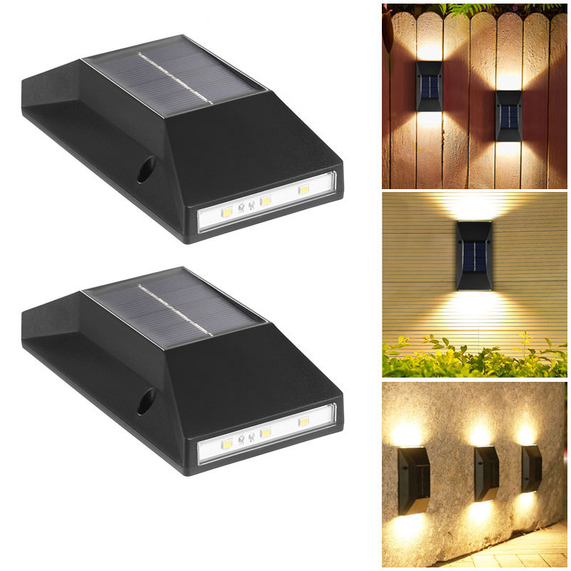 Up Lighting Decor - Lampu Dinding Tenaga Surya 6LED untuk