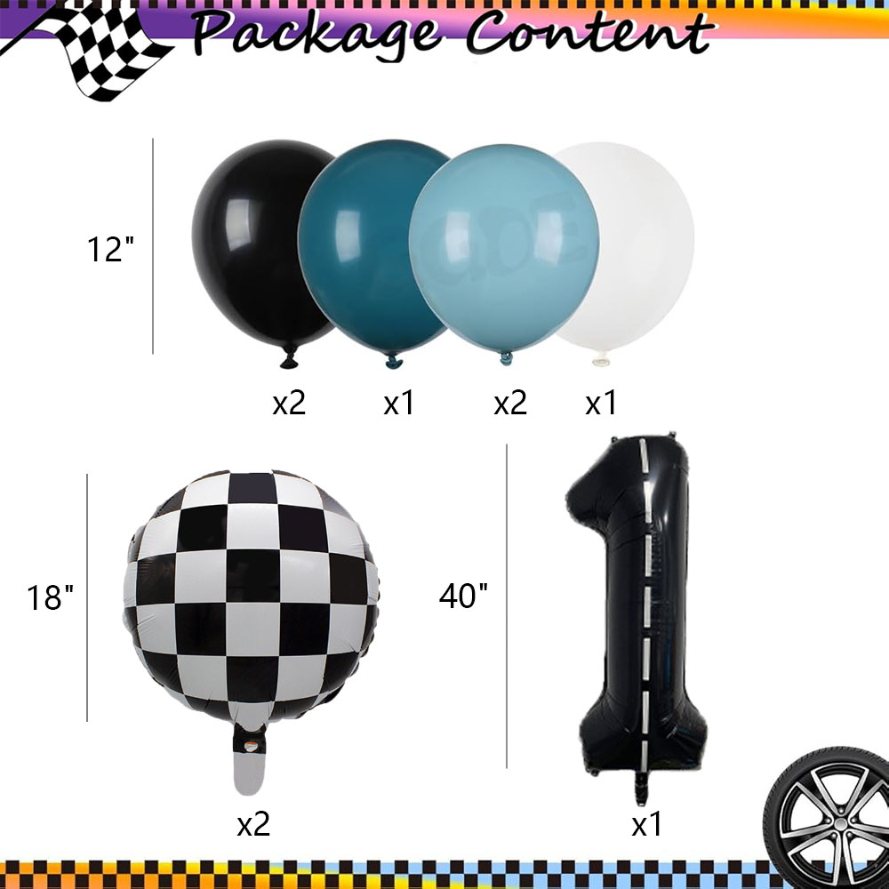 9pcs Set Balon Mobil Balap Mot - Lighting Mcqueen Decor ulasan dan harga