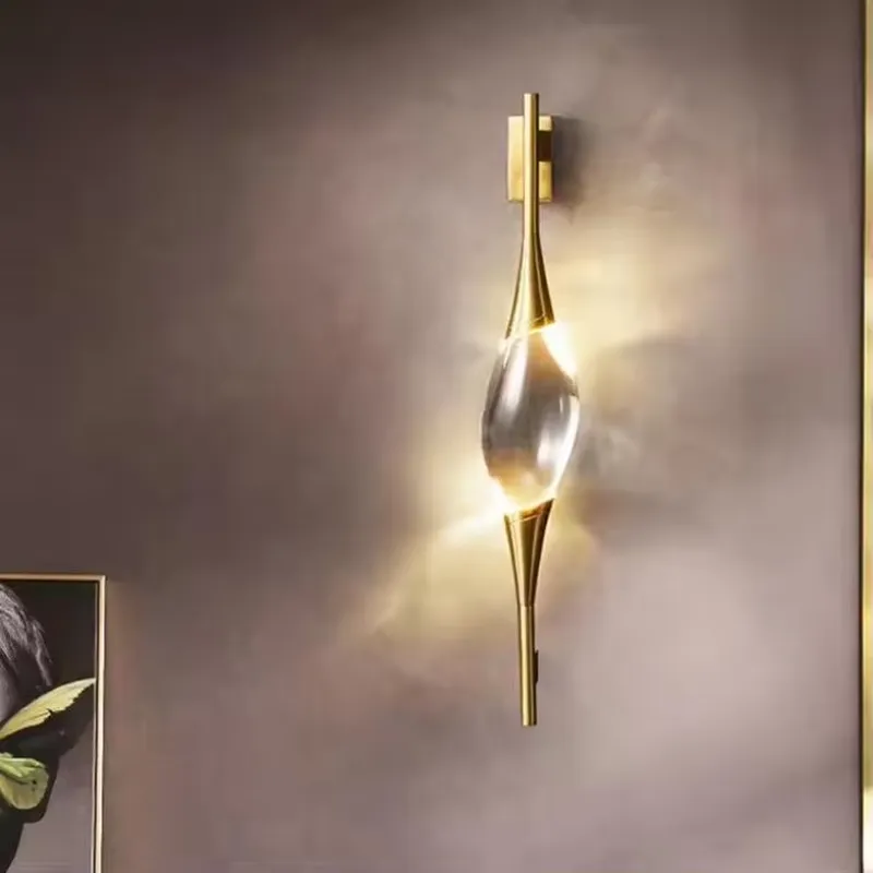 Lampu Dinding LED Kristal Emas - Led Lighting Decor ulasan dan harga