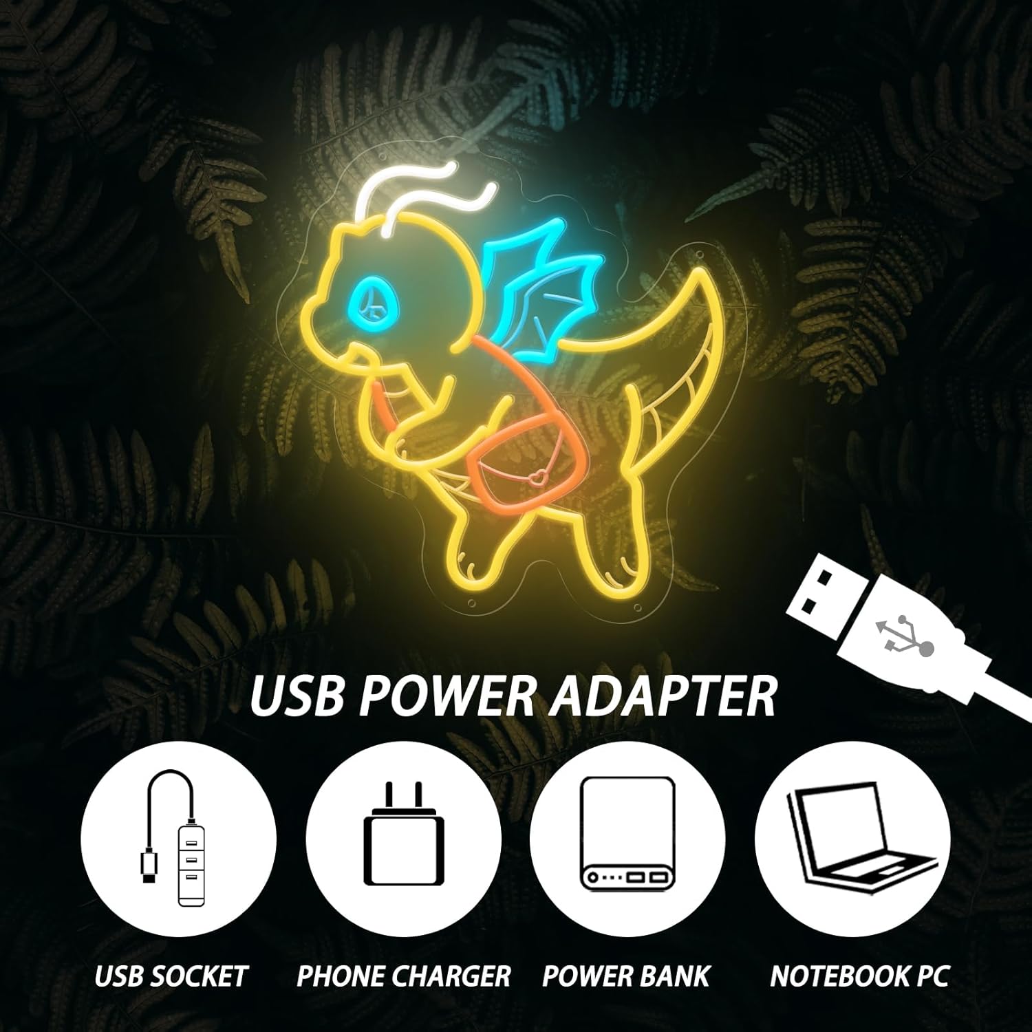 Lampu Neon Dinosaurus Lucu yan - Outdoor Lighting Decor Ideas ulasan dan harga