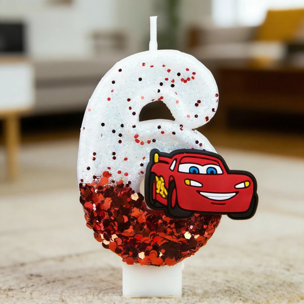 Lilin Digital 0-9 Cerita Balap - Lighting Mcqueen Decor ulasan dan harga