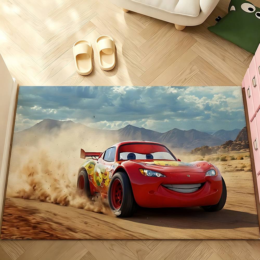Karpet Anime Lightning-M-mcque - Lighting Mcqueen Decor ulasan dan harga