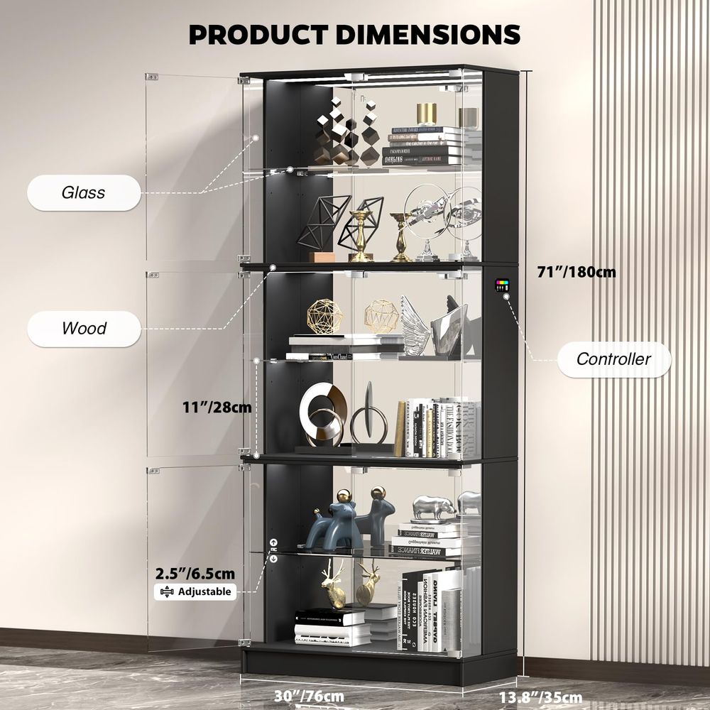 Lemari Pajangan dengan Pintu K - Lighting & Home Decor Studio Photos ulasan dan harga