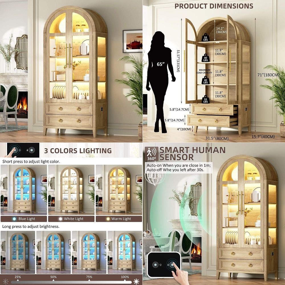 71 Lemari Pajangan Lengkung de - Lighting & Home Decor Studio Photos ulasan dan harga