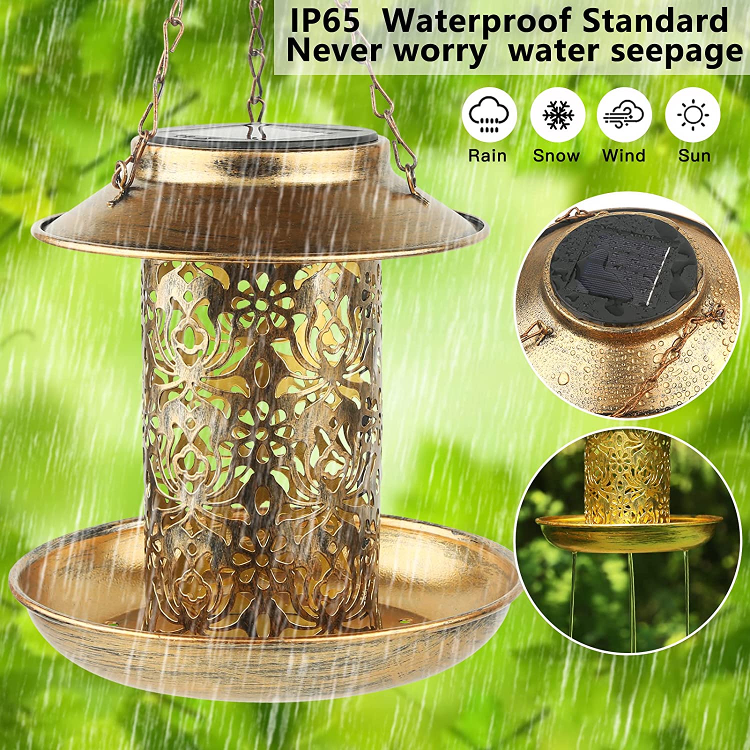 Surya Pengumpan Burung Logam L - Outdoor Lighting Decor Ideas ulasan dan harga