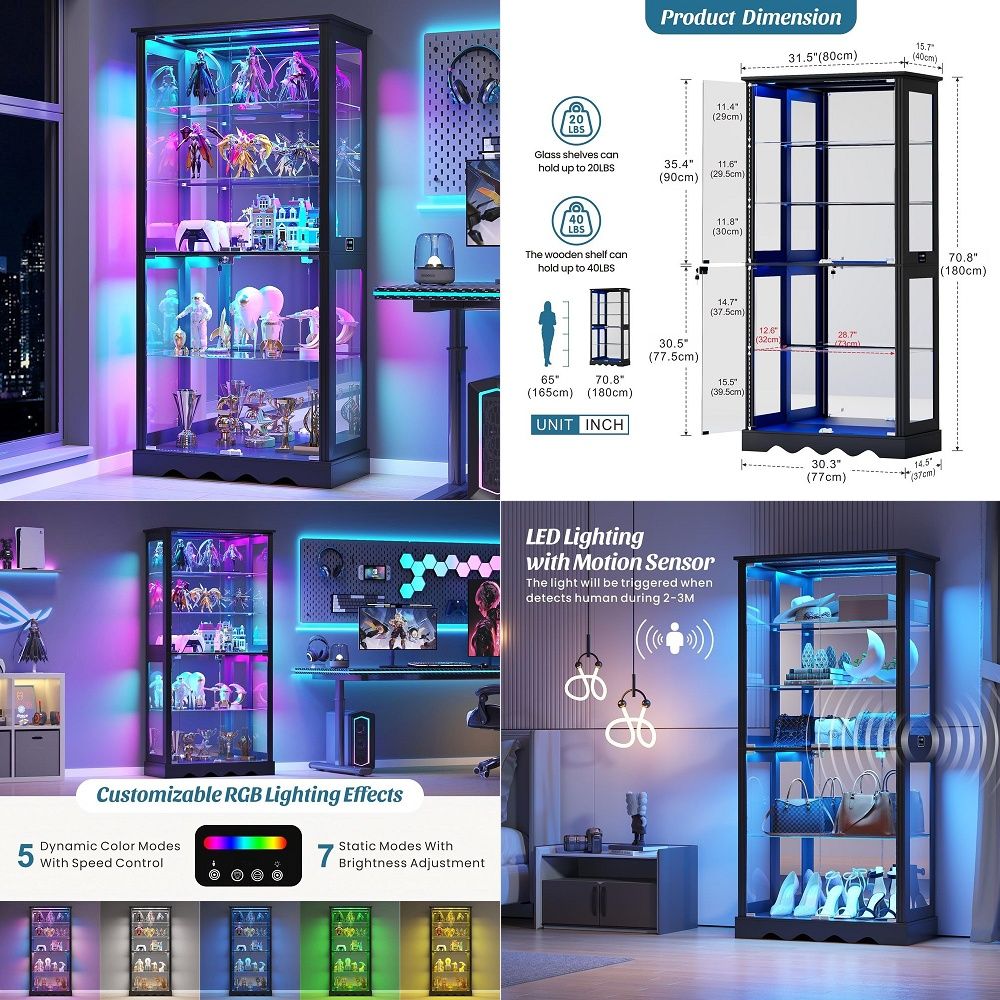 Lemari Pajangan dengan Pintu K - Lighting & Home Decor Studio Photos ulasan dan harga