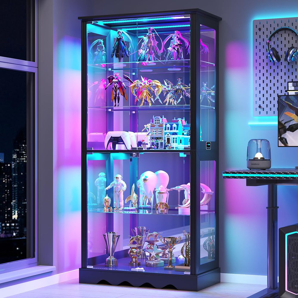 Lemari Pajangan dengan Pintu K - Lighting & Home Decor Studio Photos ulasan dan harga