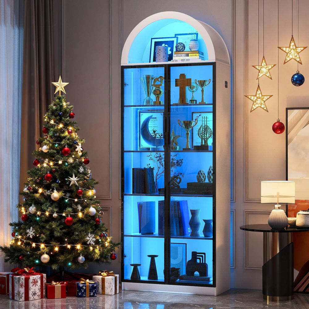 Lemari Pajangan dengan Pintu d - Lighting & Home Decor Studio Photos ulasan dan harga