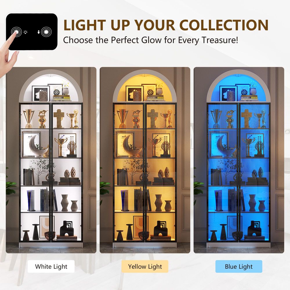 Lemari Pajangan dengan Pintu d - Lighting & Home Decor Studio Photos ulasan dan harga