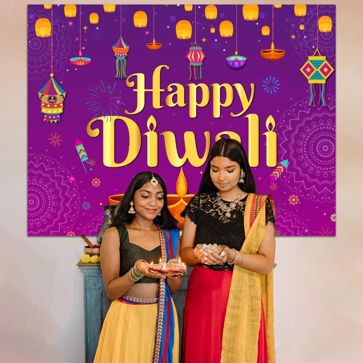Latar Belakang Happy Diwali 5x - Decor Lighting India ulasan dan harga