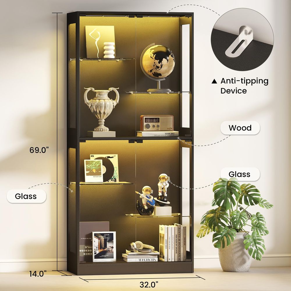 Lemari Pajangan dengan Pintu K - Lighting & Home Decor Studio Photos ulasan dan harga