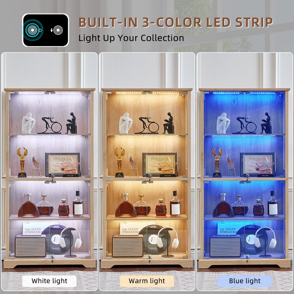 Lemari Pajangan Kaca Farmhouse - Lighting & Home Decor Studio Photos ulasan dan harga